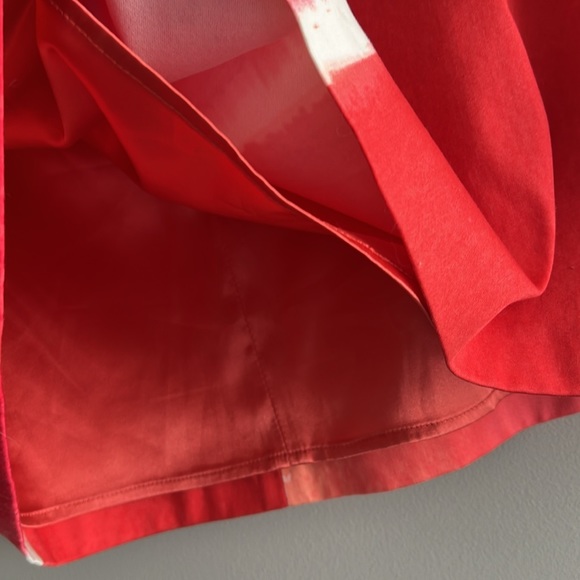 NWT Tahari Behnaz Skirt Teaberry Peach Freeze Orange $248 - Size 4 - Picture 4 of 9